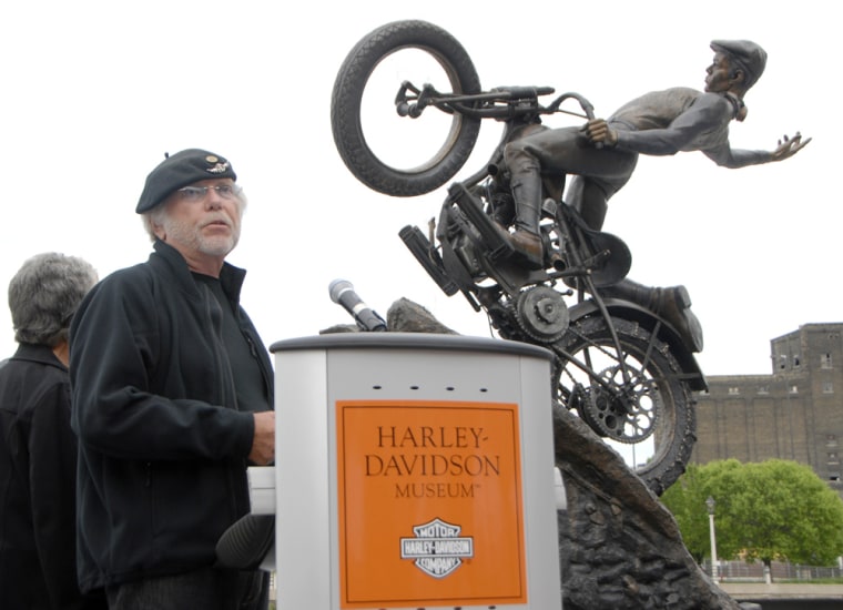 Image: Willie G. Davidson Family Gifts Sculpture to Harley-Davidson Museum