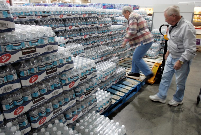 Image: bottle water at Costco