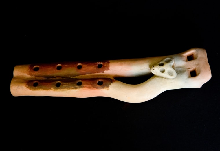 Image: A replica of a flute