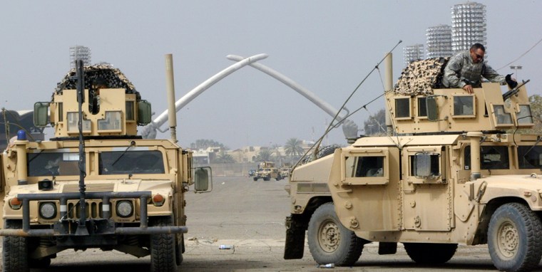 Image: Humvees in Iraq