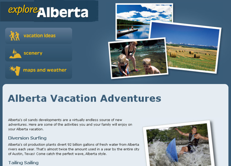Image: Travelling Alberta website
