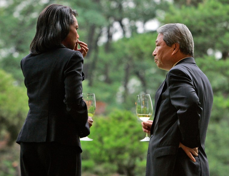 Image: Condoleezza Rice, Yu Myung-hwan