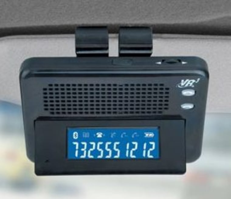 Image: Bluetooth cell phone speaker for the automobile.