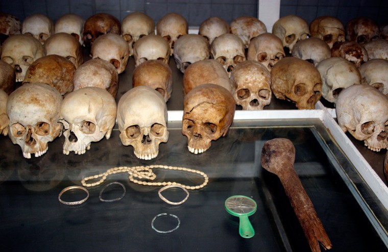 Image: Skulls belonging to the victims of the 1994 Rwandan genocide