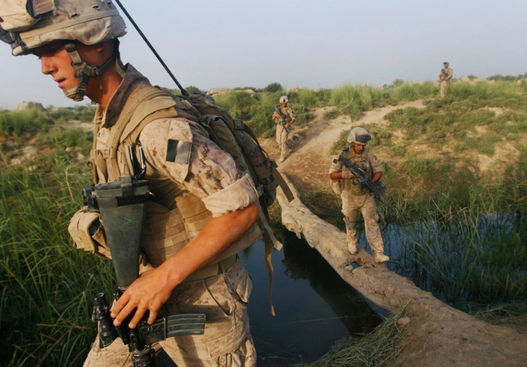 Image: U.S. Marines on patrol in Afghanistan