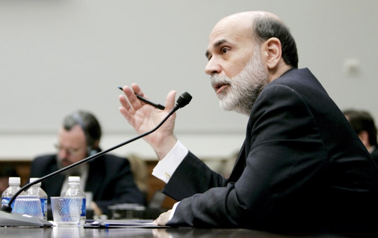 Image: Bernanke testifies on Capitol Hill