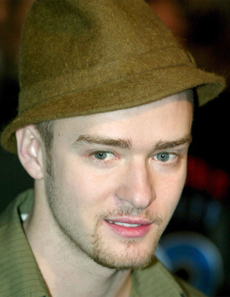 US ARTIST JUSTIN TIMBERLAKE ARRIVES FOR THE MTV EUROPE AWARDS IN EDINBURGH