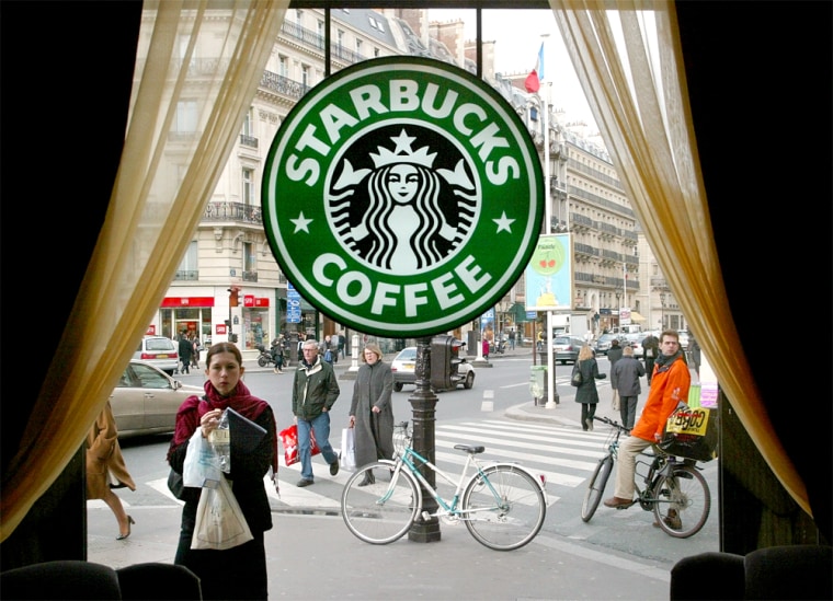 Parisians on Thursday check out the first Starbucks store in France.