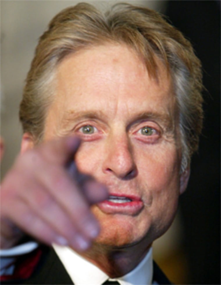 U.S. ACTOR MICHAEL DOUGLAS ARRIVES ON THE RED CARPET FOR THE \"WORLD AWARDS\" CEREMONY IN HAMBURG