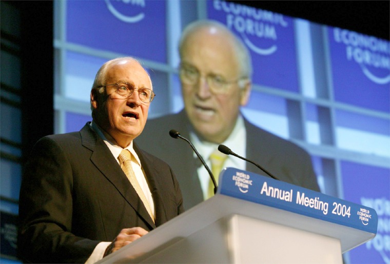 U.S. VICE PRESIDENT CHENEY DELIVERS A SPEECH AT THE WORLD ECONOMIC FORUM IN DAVOS