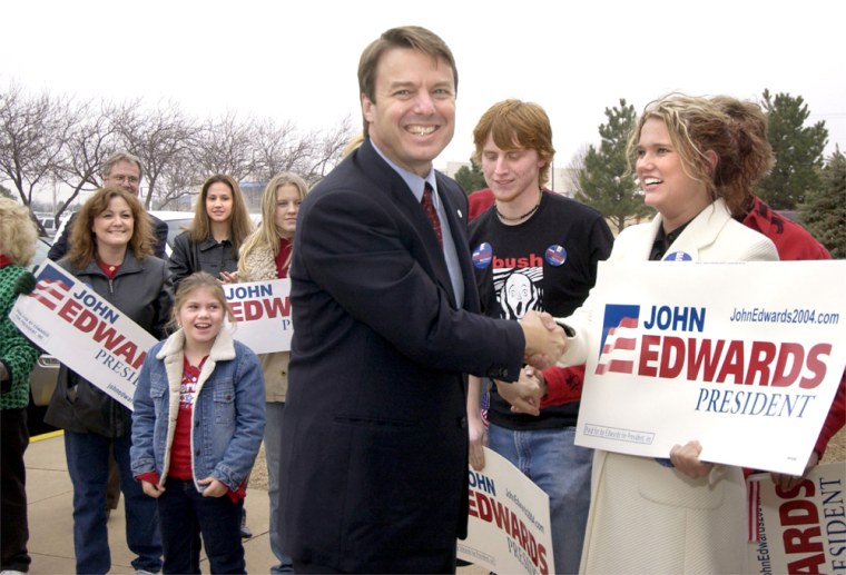 Presidential Hopeful Edwards Participates In A Get Out The Vote Rally