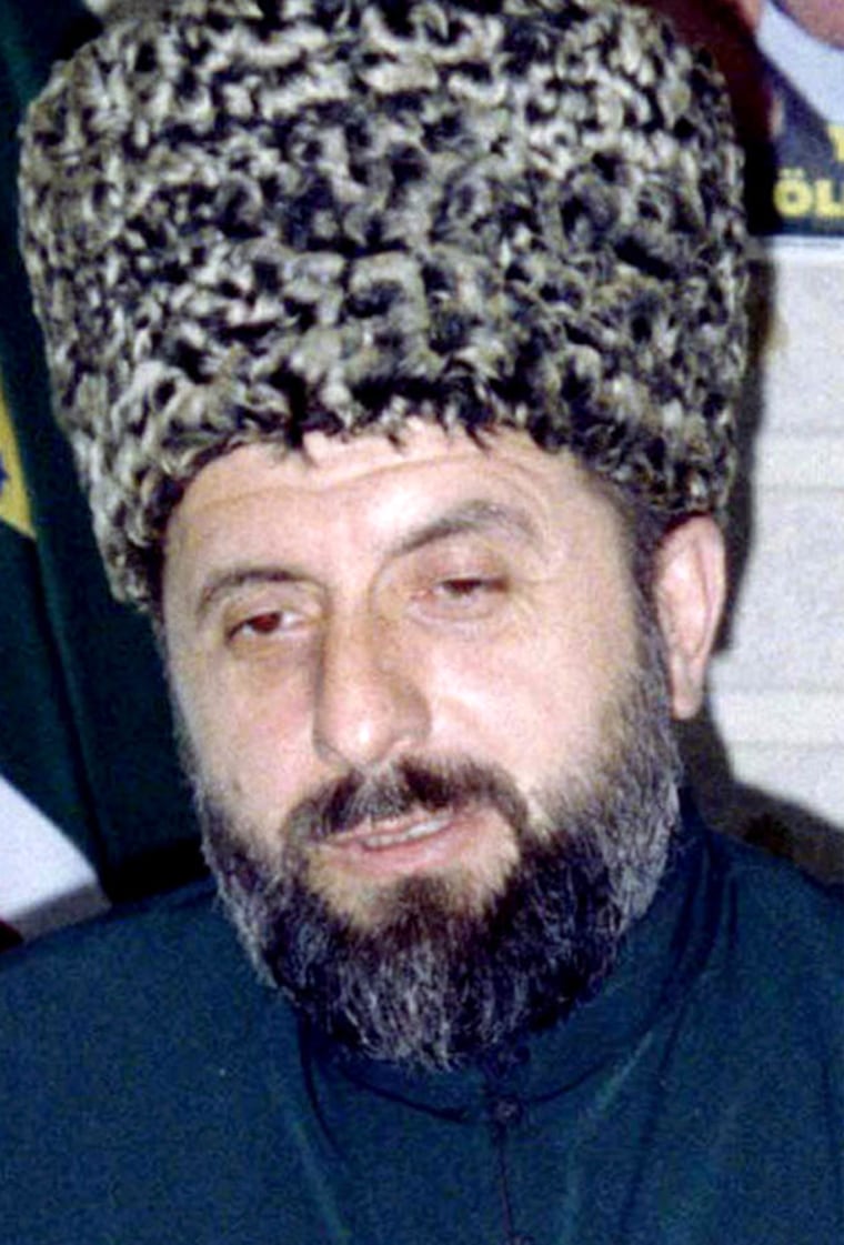 FILE PHOTO SHOWING CHECHEN LEADER ZELIMKHAN YANDARBIYEV IN GROZNY