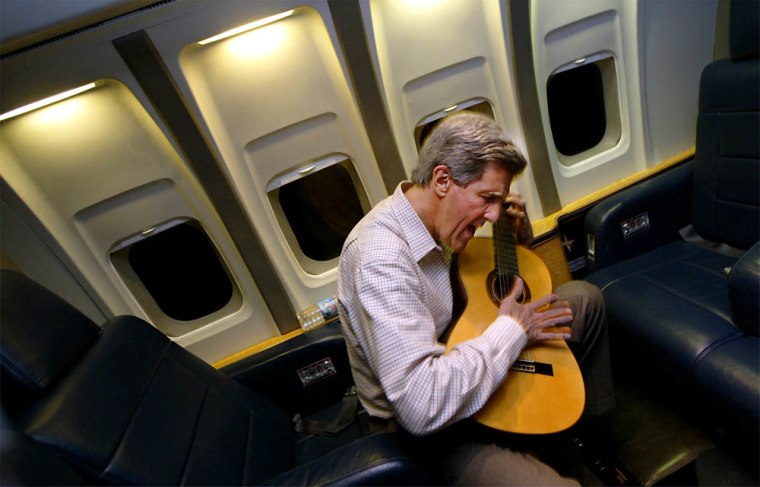 John Kerry Plays His Guitar