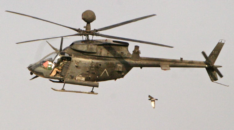 FILE PHOTO OF US ARMY KIOWA RECONNAISSANCE HELICOPTER