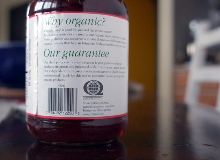 The word "organic" appears on many products, but it doesn't always mean the product is organic.  An often subtle combination of wording and labels can be signals to savvy shoppers about the precise content of the products they buy.