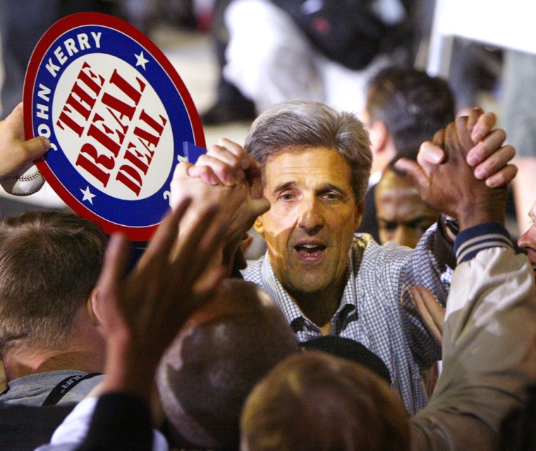 Senator Kerry Campaigns In Florida
