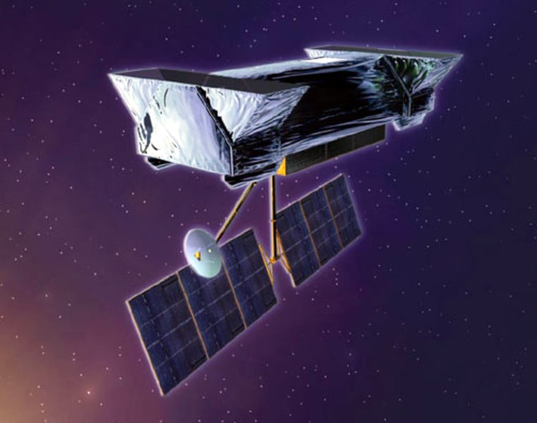 An artist's interpretation shows how the Space Interferometry Mission might look in space. 