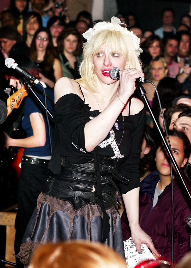 Courtney Love Preforms At Plaid In New York
