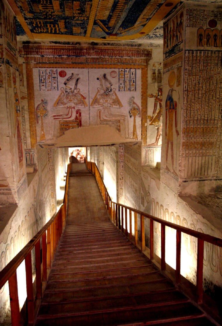 RESTORATIONS END IN THE TOMB OF PHARAOH RAMSES VI IN LUXOR