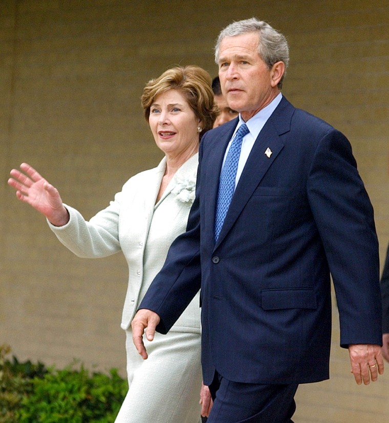 Bush Attends Easter Service In Texas