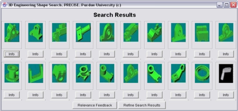 Researchers at Purdue University have created a 3-D search engine that allows designers to instantly see dozens of inventory choices just by drawing a sketch.