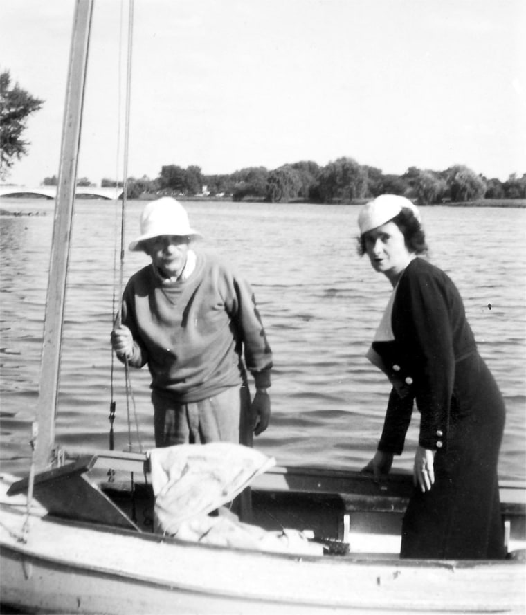 Albert Einstein and Johanna Fantova spent many enjoyable hours on Lake Carnegie in Princeton, N.J. "Seldom did I see him so gay and in so light a mood as in this strangely primitive little boat," wrote the Princeton librarian, who kept a diary of their conversations.