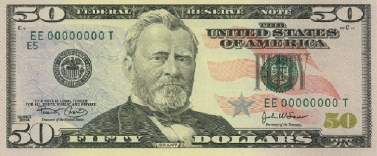 Now the $50 bill gets a colorful makeover
