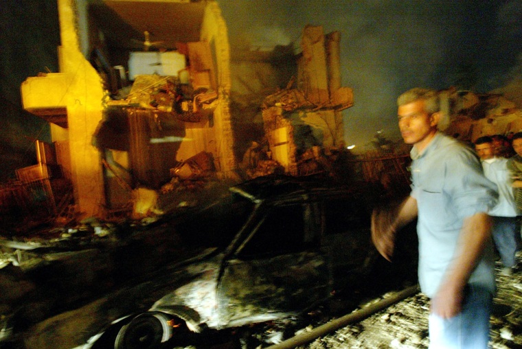 Massive Car Bomb Destroys Hotel In Baghdad
