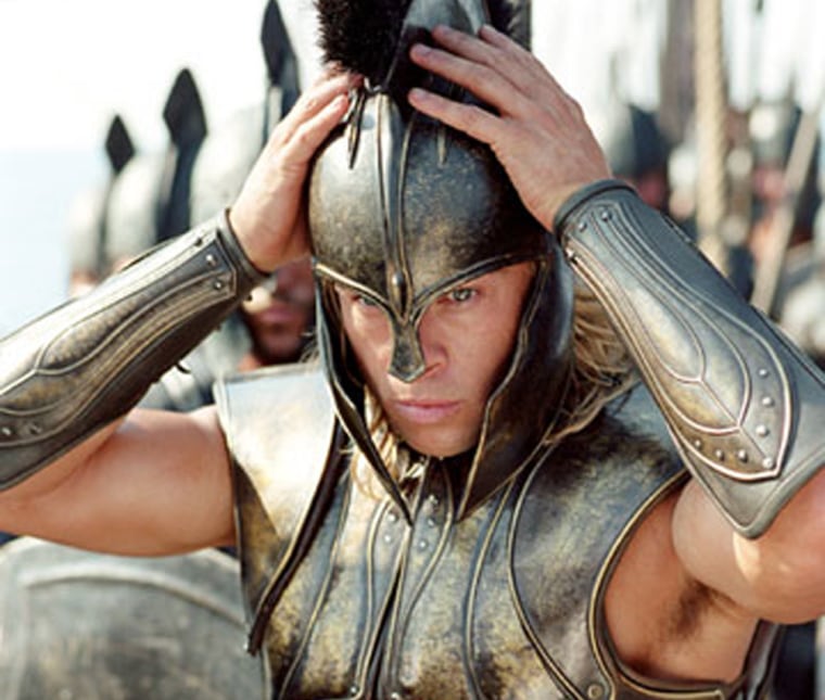 Brad Pitt in Warner Brothers' Troy.