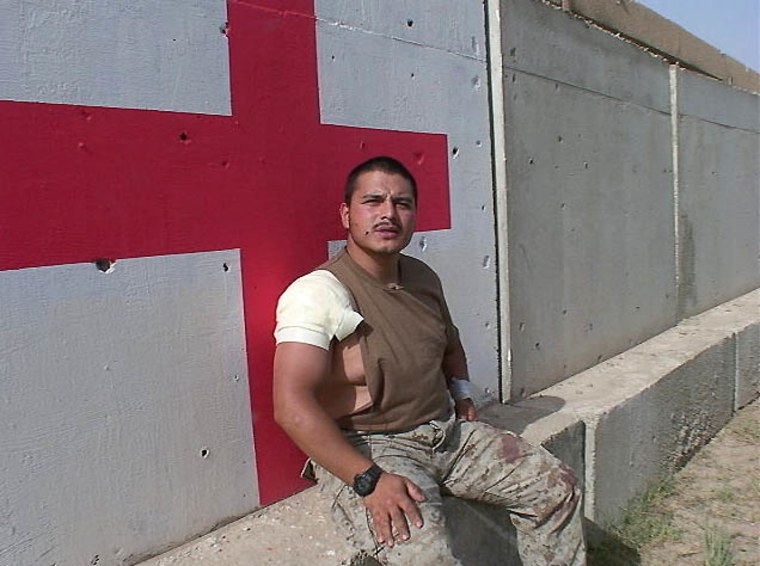 Marine Lance Cpl. Carlos Gomez in Fallujah, Iraq.