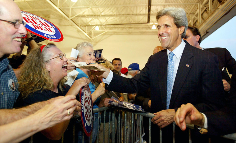 Democratic Presidential Candidate John Kerry Holds Rally
