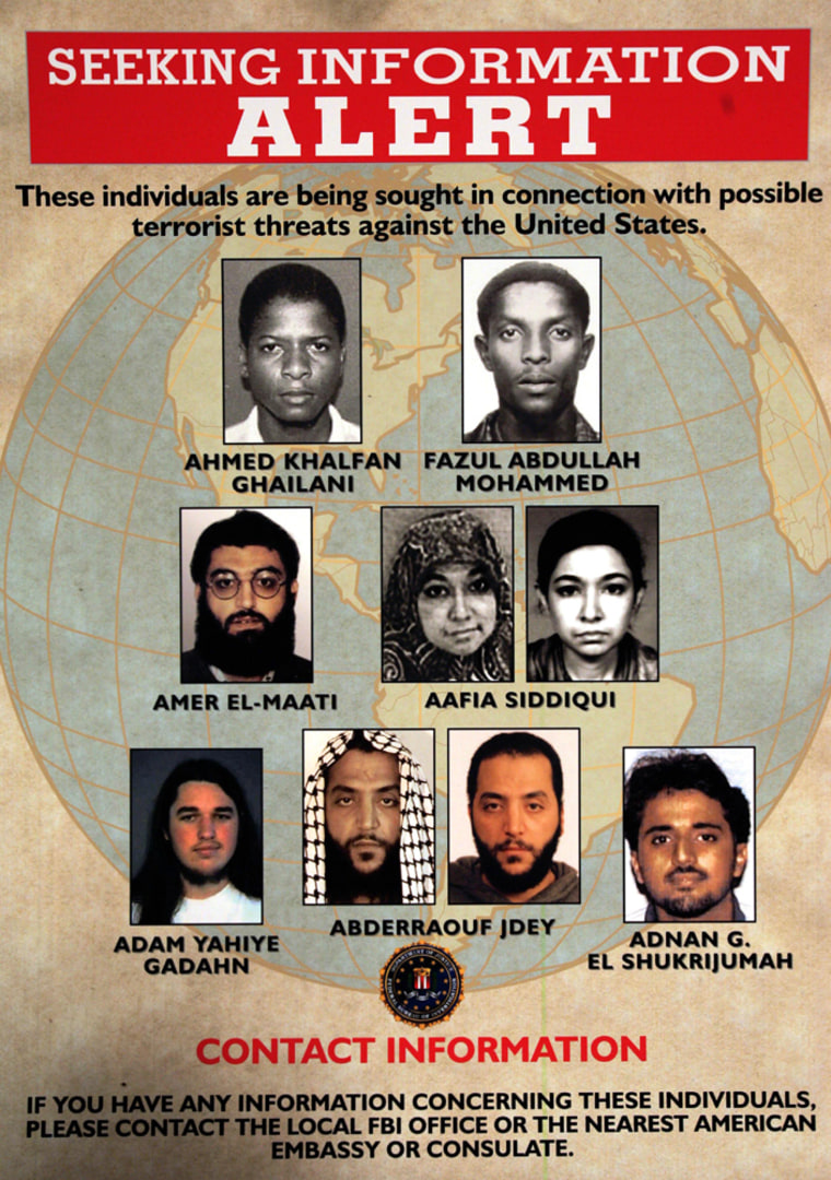 FBI ANNOUNCES INDIVIDUALS THEY ARE SEEKING AS POSSIBLE TERRORIST THREATS