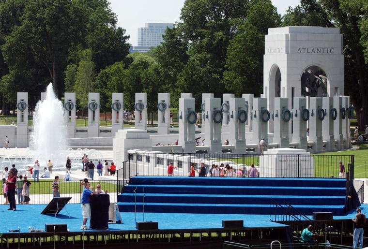 Officials plan heavy security Saturday for the dedication of the World War II Memorial in Washington.