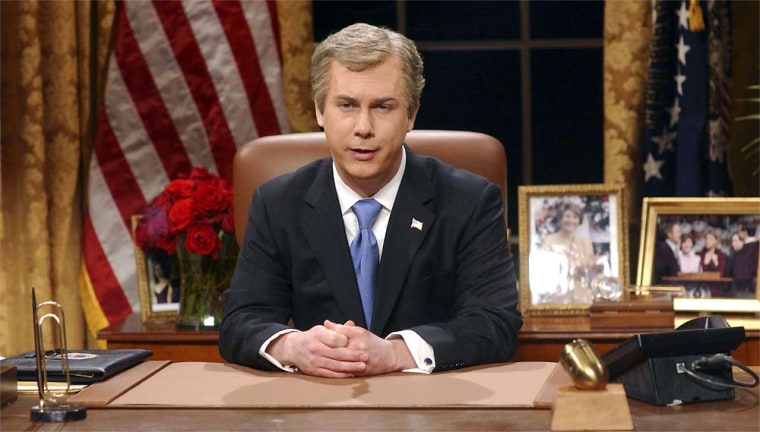 Chris Parnell may make part of his living portraying President Bush on “Saturday Night Live,” but campaign finance records show he wants a Democrat in the White House.