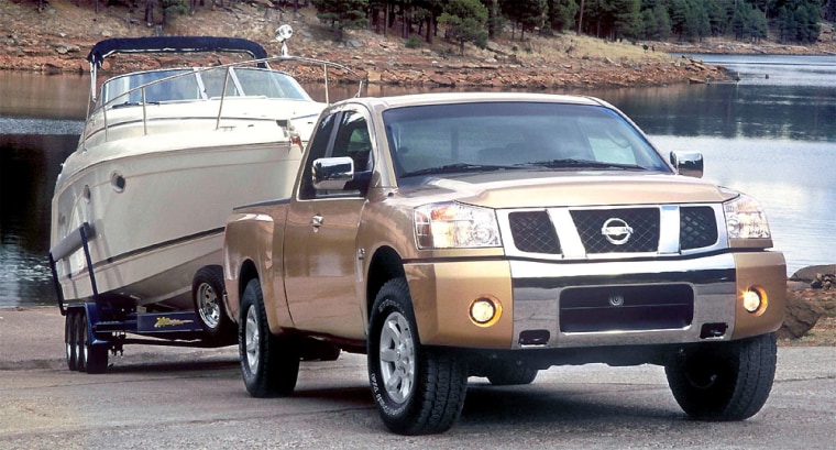Sales of Nissan's Titan pickup trucks surged 40 percent last month.