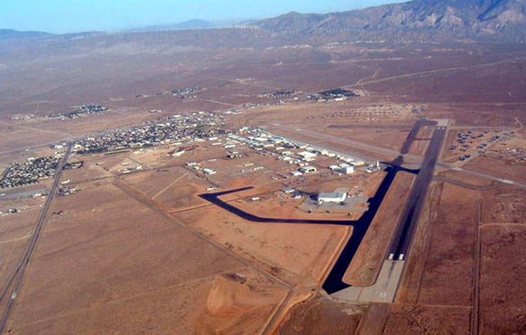 The Mojave Airport, shown in this aerial photo, is headed for spaceport status.