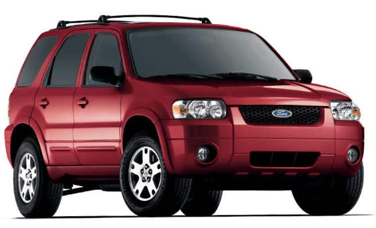 Ford's fast-selling Escape SUV and its corporate twin, the Mazda Tribute, earned the second-best rating of acceptable in recent crash tests. 