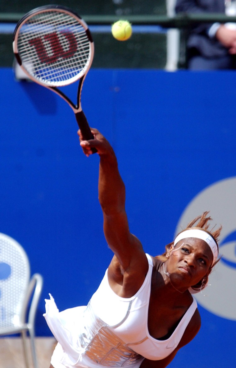 Serena Williams is the two-time defending Wimbledon champion.