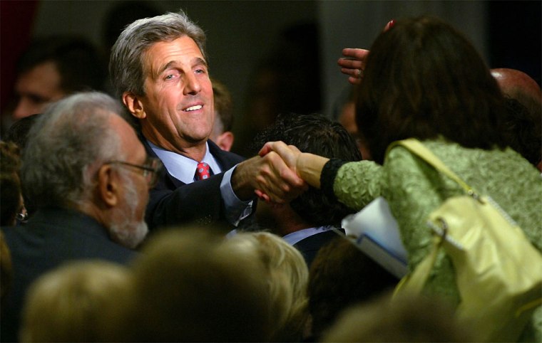 Senator Kerry Attends Victory 2004 Reception