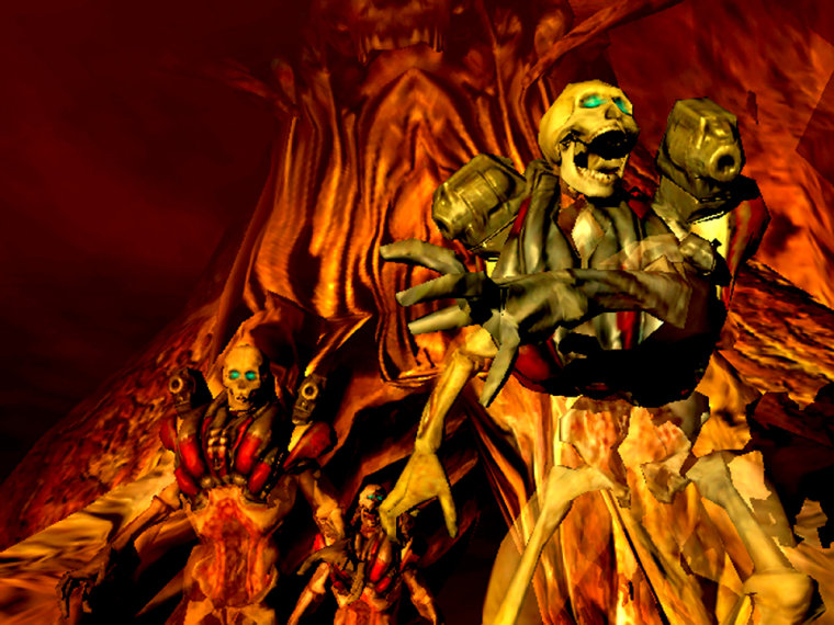 SCENE FROM ACTIVISIONS DOOM 3 VIDEO GAME