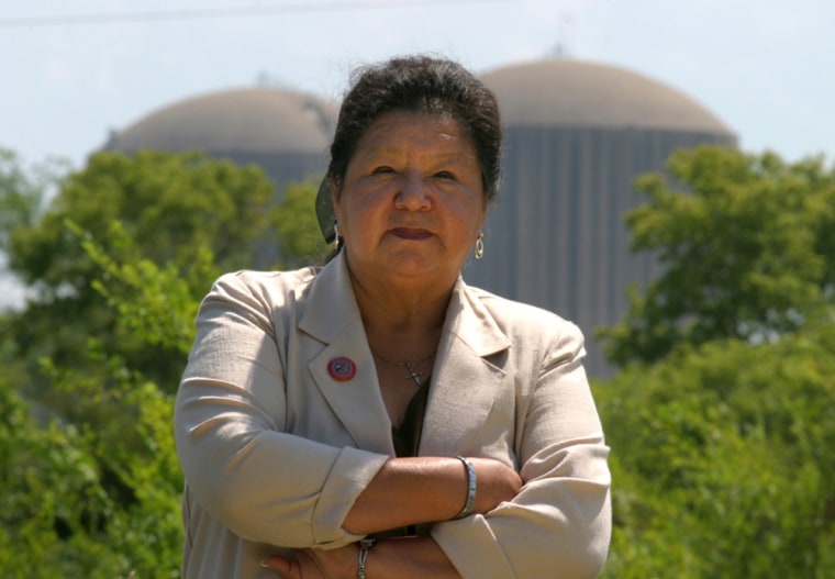 Doreen Hagen, president of the Prairie Island Indian Community Tribal Council, says the tribe will fight to ensure that its homeland is not endangered by the nuclear reactor that is just 600 yards from reservation homes. 