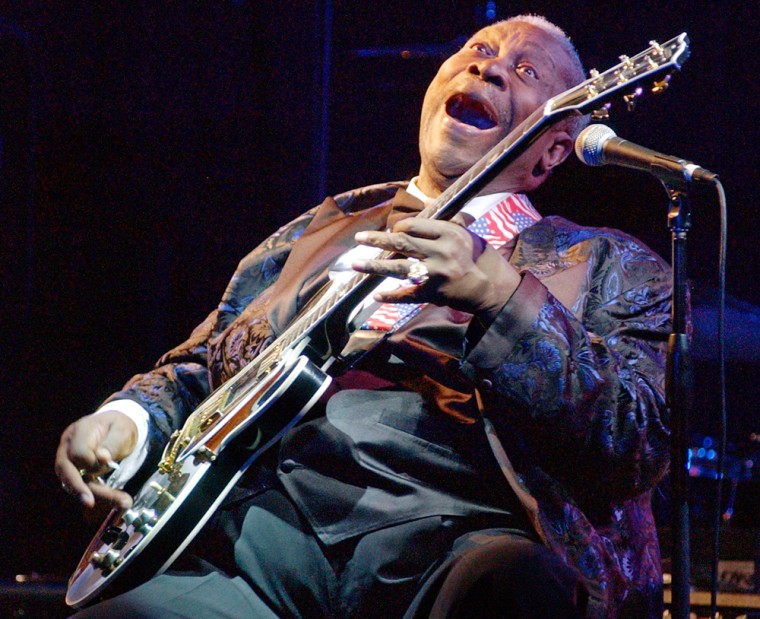 Blues legend B.B. King, here performing in June at his namesake blues club in New York, hails from the Mississippi Delta, a region emotionally intertwined with the river called “the American Nile.”
