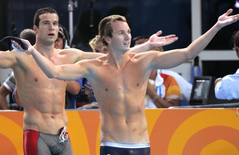British officals are considering a protest of United States swimmers Aaron Peirsol's 200-meter backstroke win.