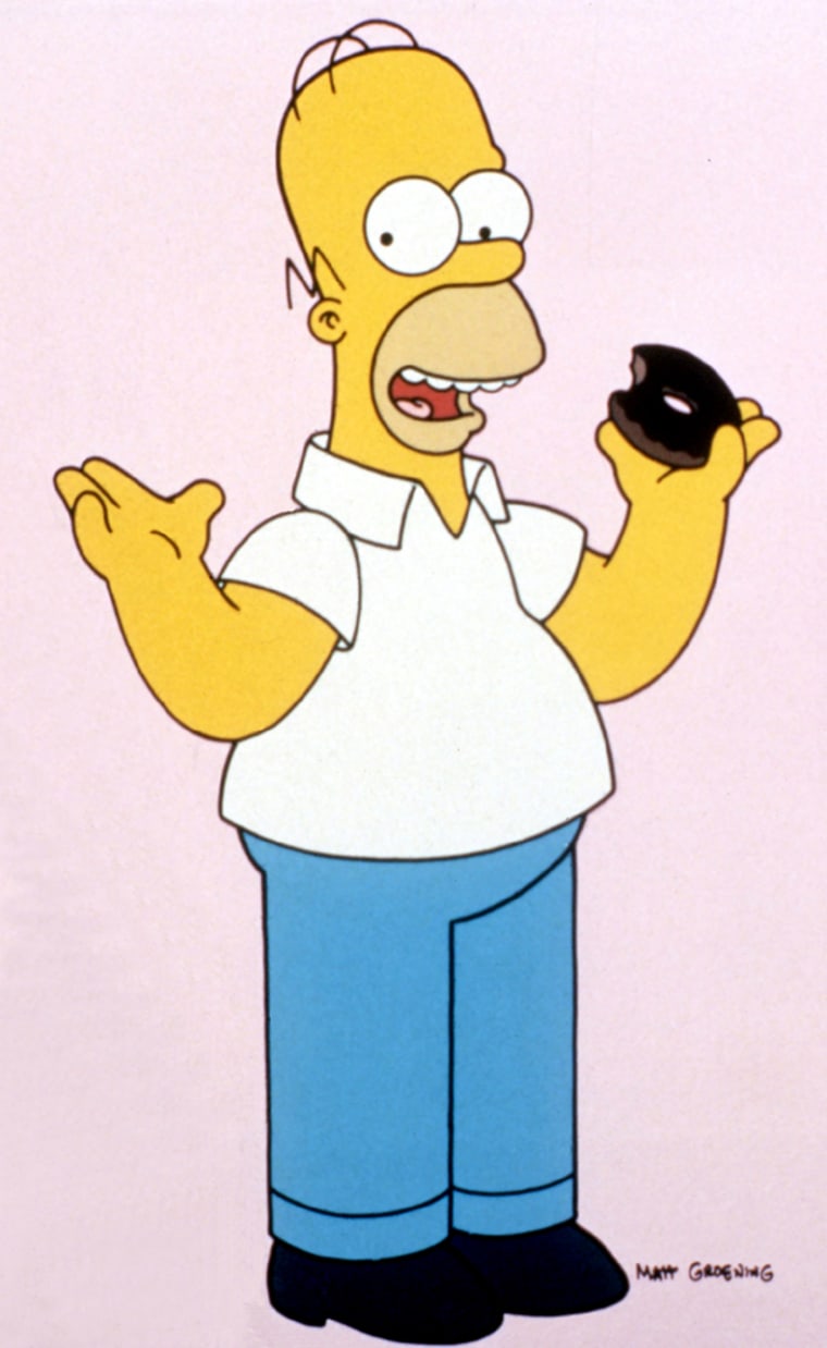 PUBLICITY HANDOUT OF HOMER SIMPSON FROM FOX TELEVISION PROGRAM THE SIMPSONS