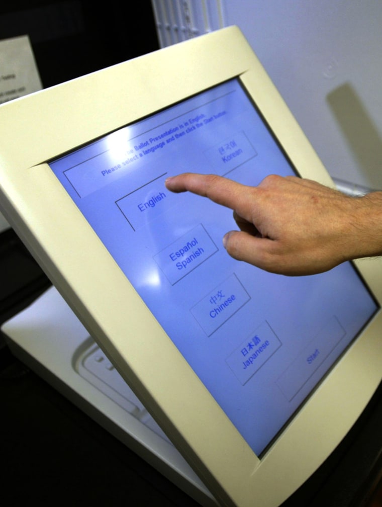 Early Touchscreen Primary Voting Begins in California