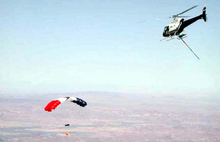 Midair retrieval training at the Utah Test and Training Range has been extensive, preparing for the capture of the Genesis sample return capsule.