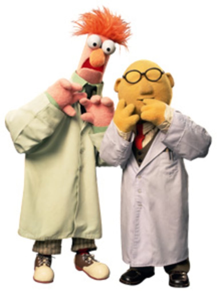 Beaker and Dr. Bunsen Honeydew are known for the wacky experiments they conduct on "The Muppet Show." The duo won top honors in a popularity poll for on-screen scientists.