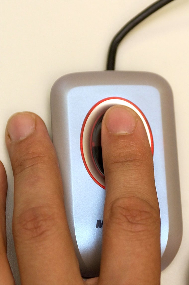 You can choose any or all fingers on both hands to record, but the scanning procedure can be time-consuming.