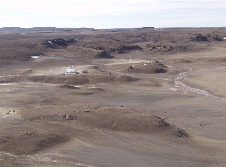 The terrain of Canada's Devon Island is eerily Marslike — but even in this cold, dry, Arctic clime, microbial life thrives under rocks.