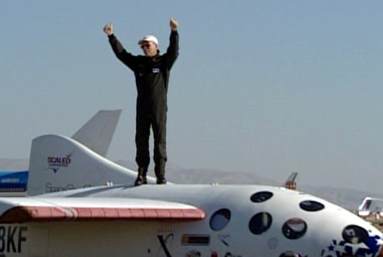 "That was a really good ride," pilot Mike Melvill said of his trip aboard SpaceShipOne.